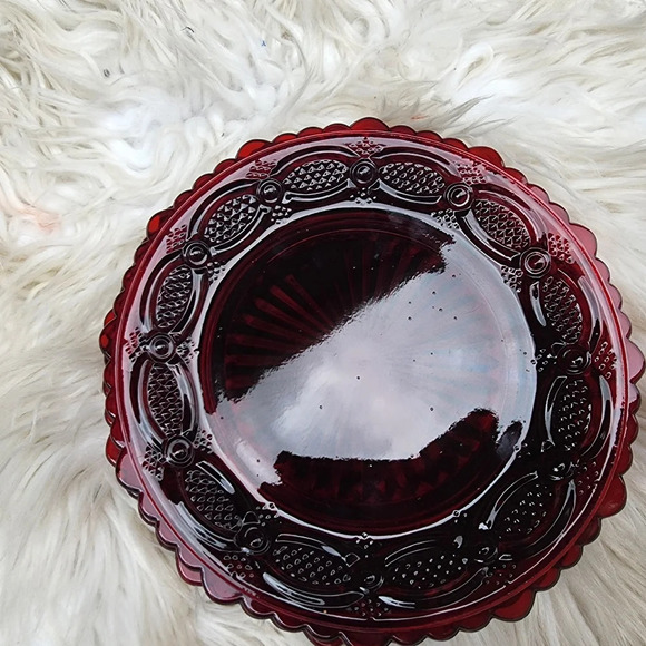 Avon‎ Cape Cod Cranberry dessert plates 4 - Picture 3 of 7